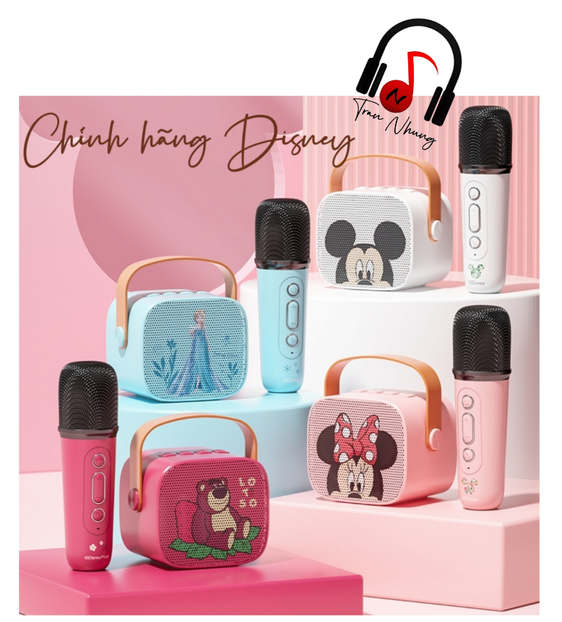 Loa bluetooth mini karaoke disney chính hãng