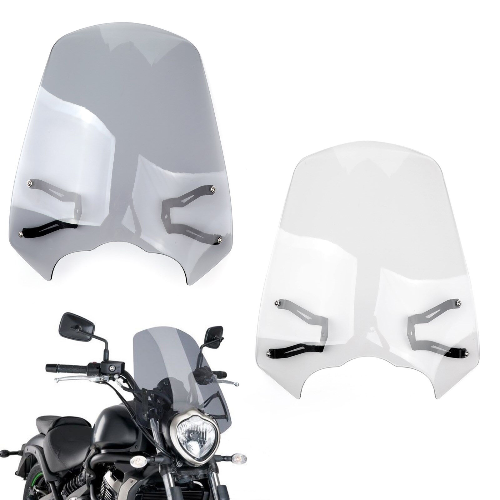 Kính chắn gió Kawasaki Vulcan S En 650 có giá đỡ Chất lượng cao Chắn gió cho các mẫu 2015-2023