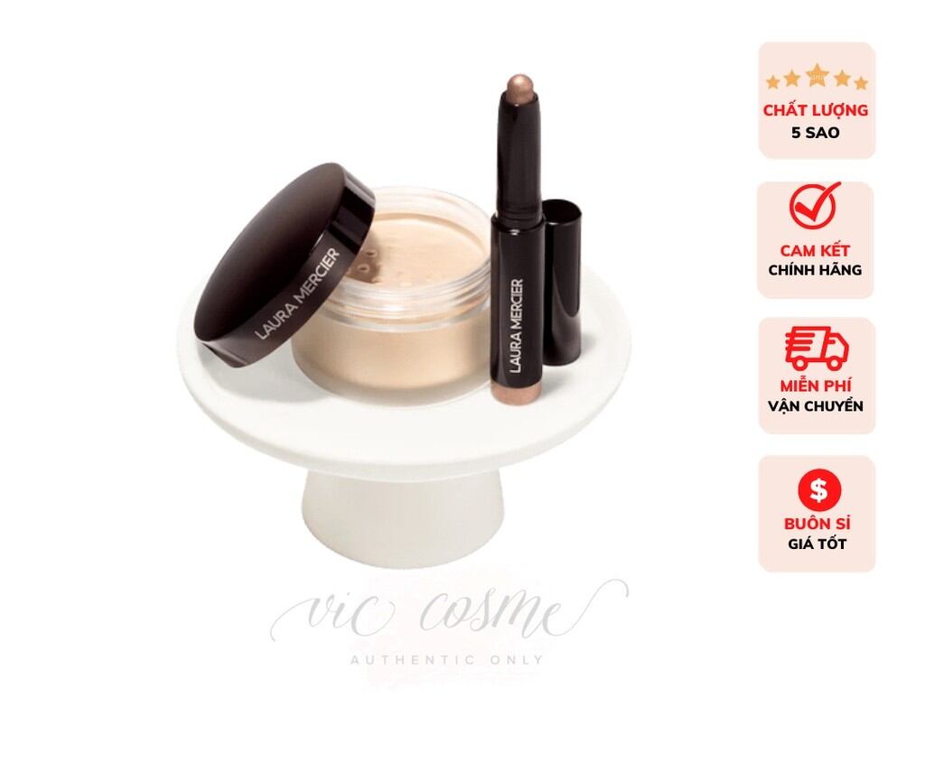 [CHÍNH HÃNG] Set phấn phủ Laura Mercier nhũ mắt Sephora Gift Birthday