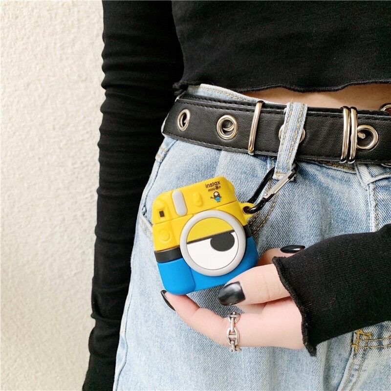 Case Airpods 1/2/pro Hình Máy Ảnh Minions