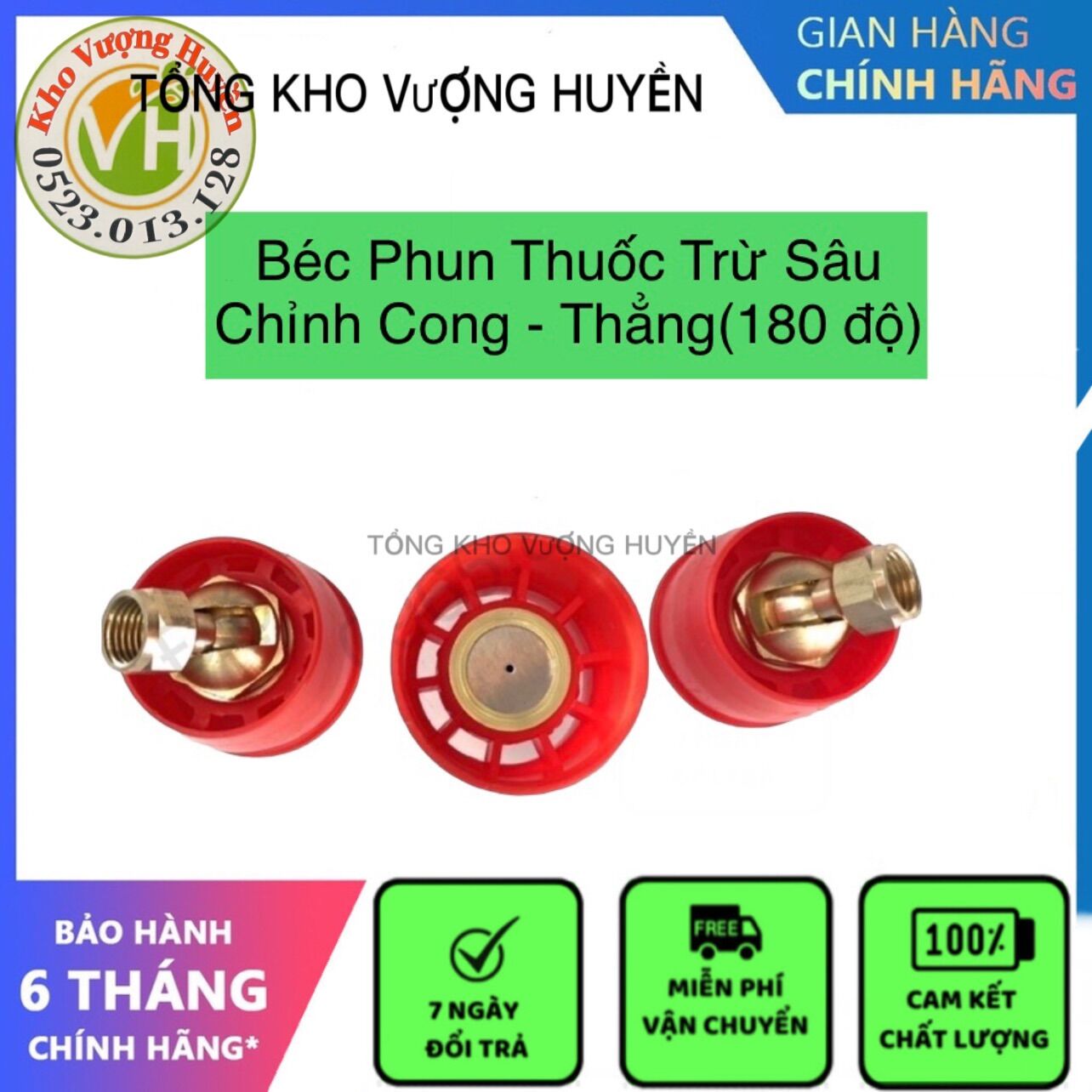 Béc loa to phun thuốc trừ sâu xịt rửa xe đồng thau xoay 180 độ