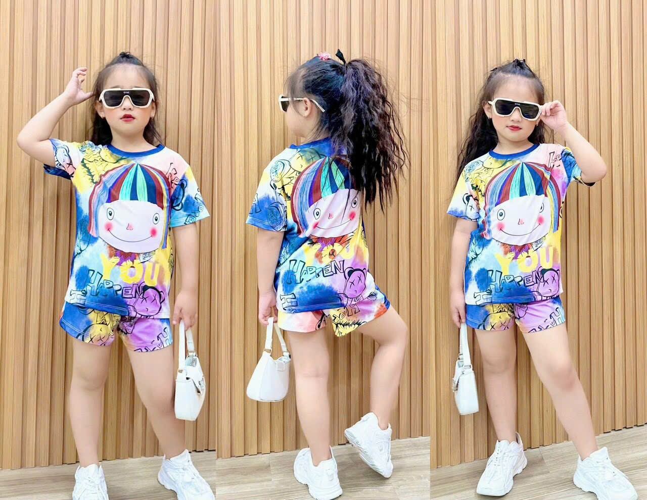 Bộ thun lạnh 3d cho bé yêu size 22-40kg