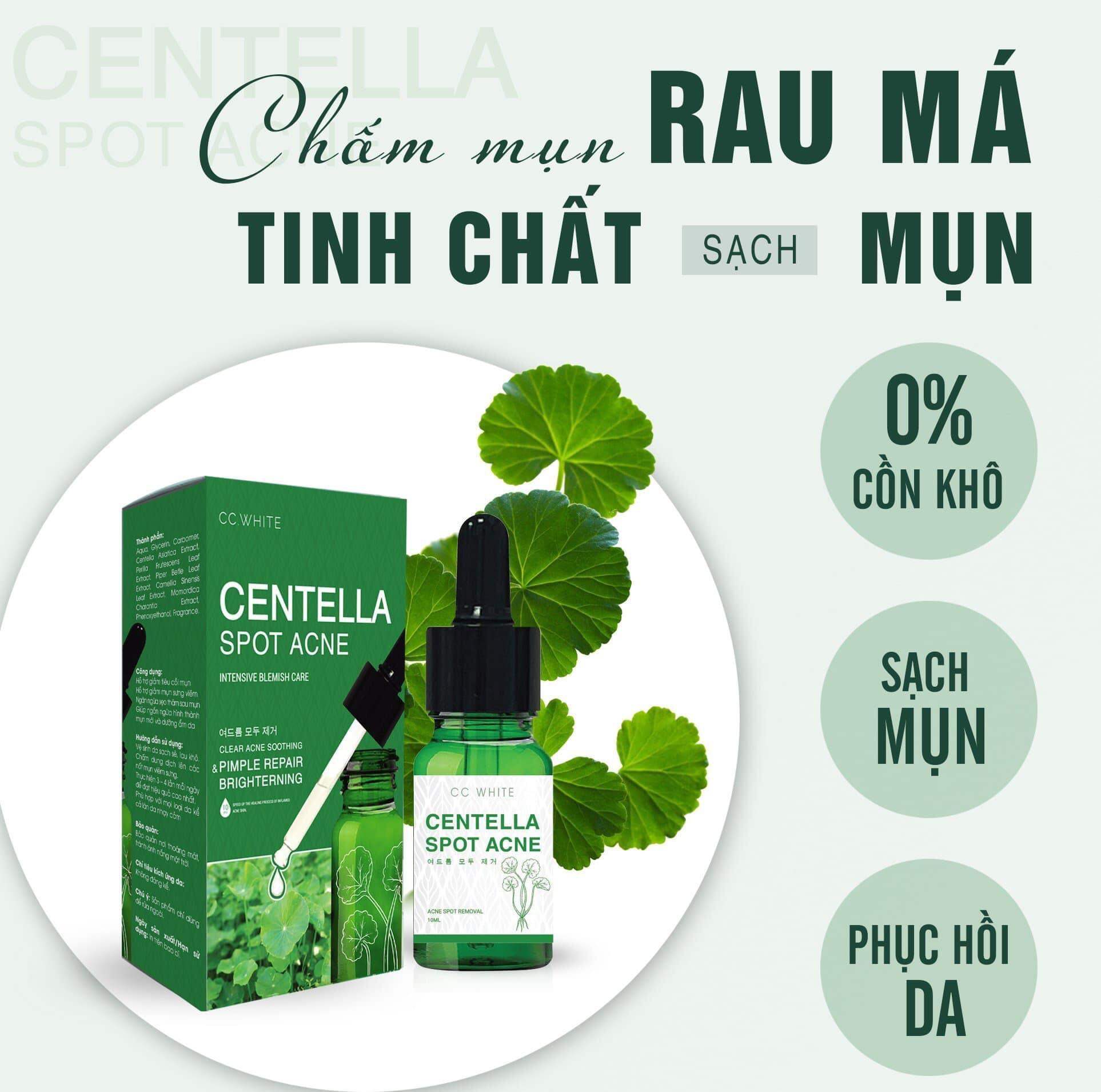 sạch Mụn Rau Má CC White, không cồn, sạch mụn, hồi phục da.ALANA2022