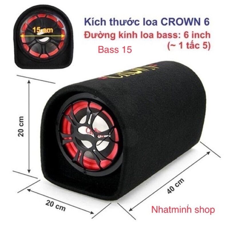 Crown 6 tròn tích hợp bluetooth