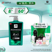 Tắm gội 2 trong 1 Romano 2in1 Classic 650g/chai