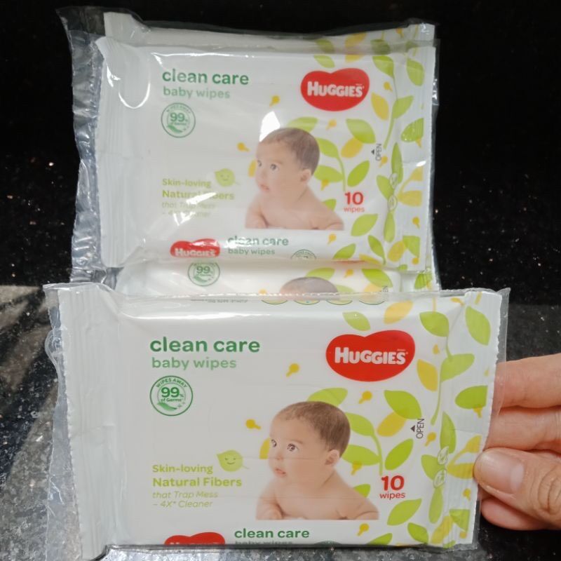 [HCM]Combo 10 gói khăn ướt Huggies (10 tờ/bịch)