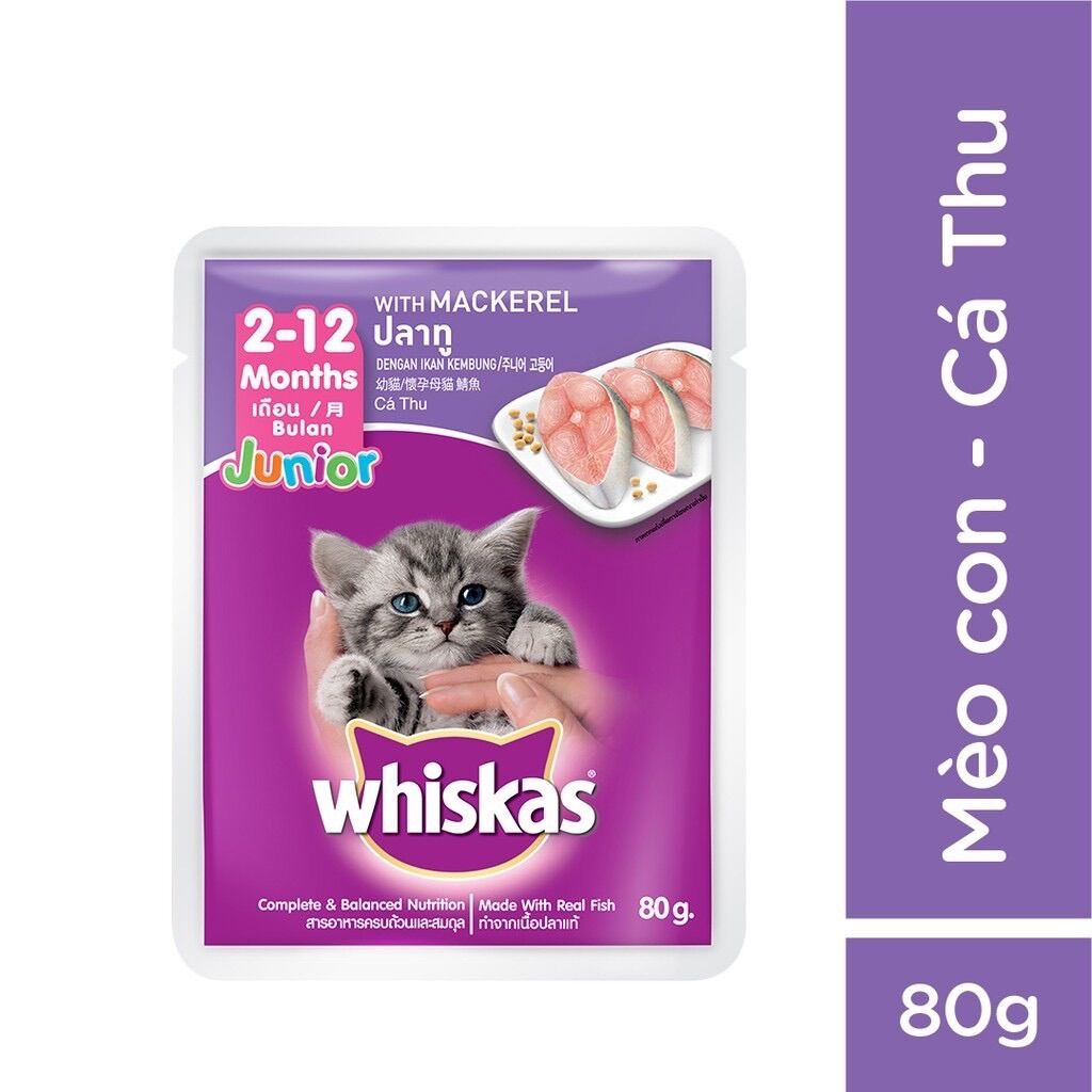 [HCM] Combo 12 gói Pate Whiskas cho mèo