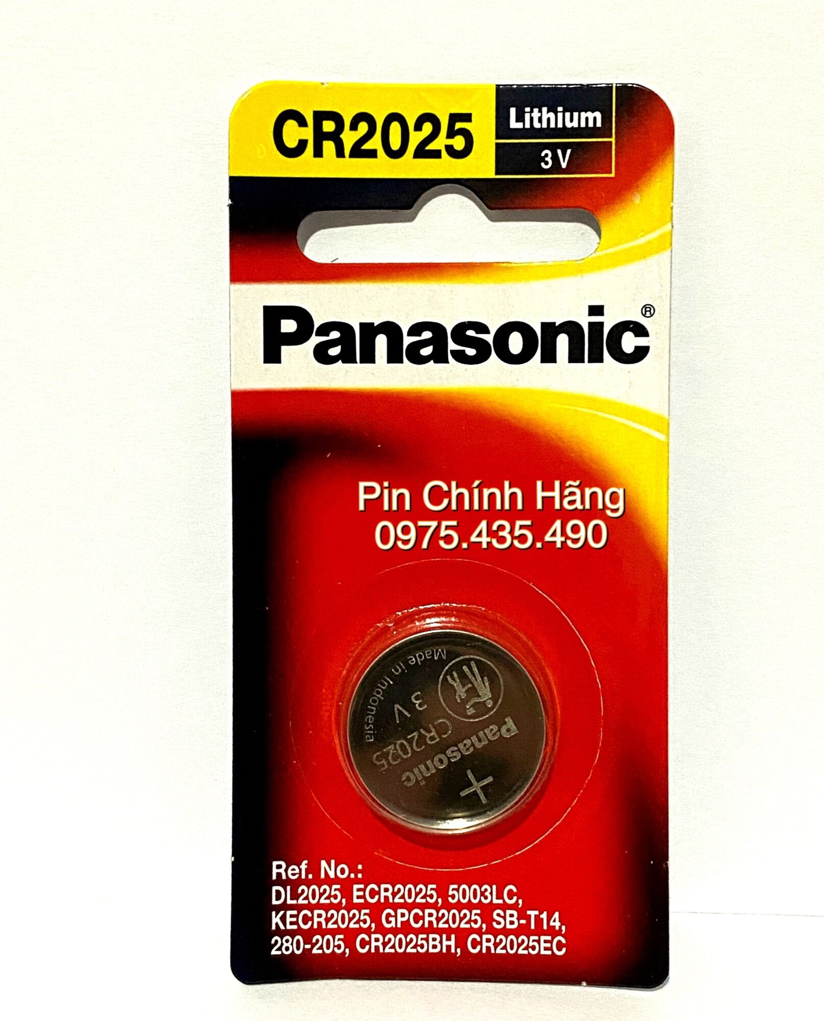 Pin CR2025 Panasonic Cao Cấp Lithium 3V Chính Hãng Vỉ 1 Viên