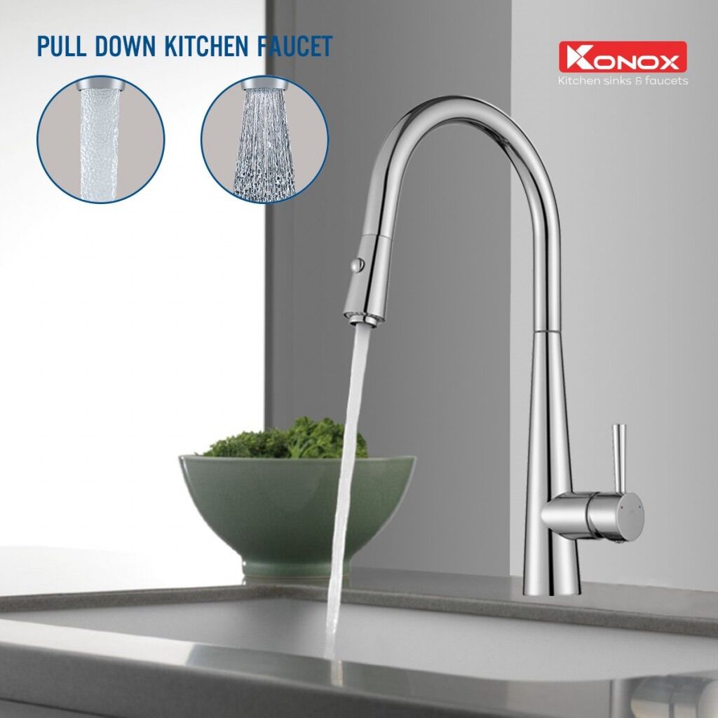 Vòi rửa bát rút Konox KN1901C