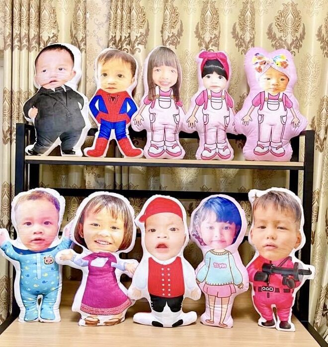 Gối ghép mặt theo yêu cầu