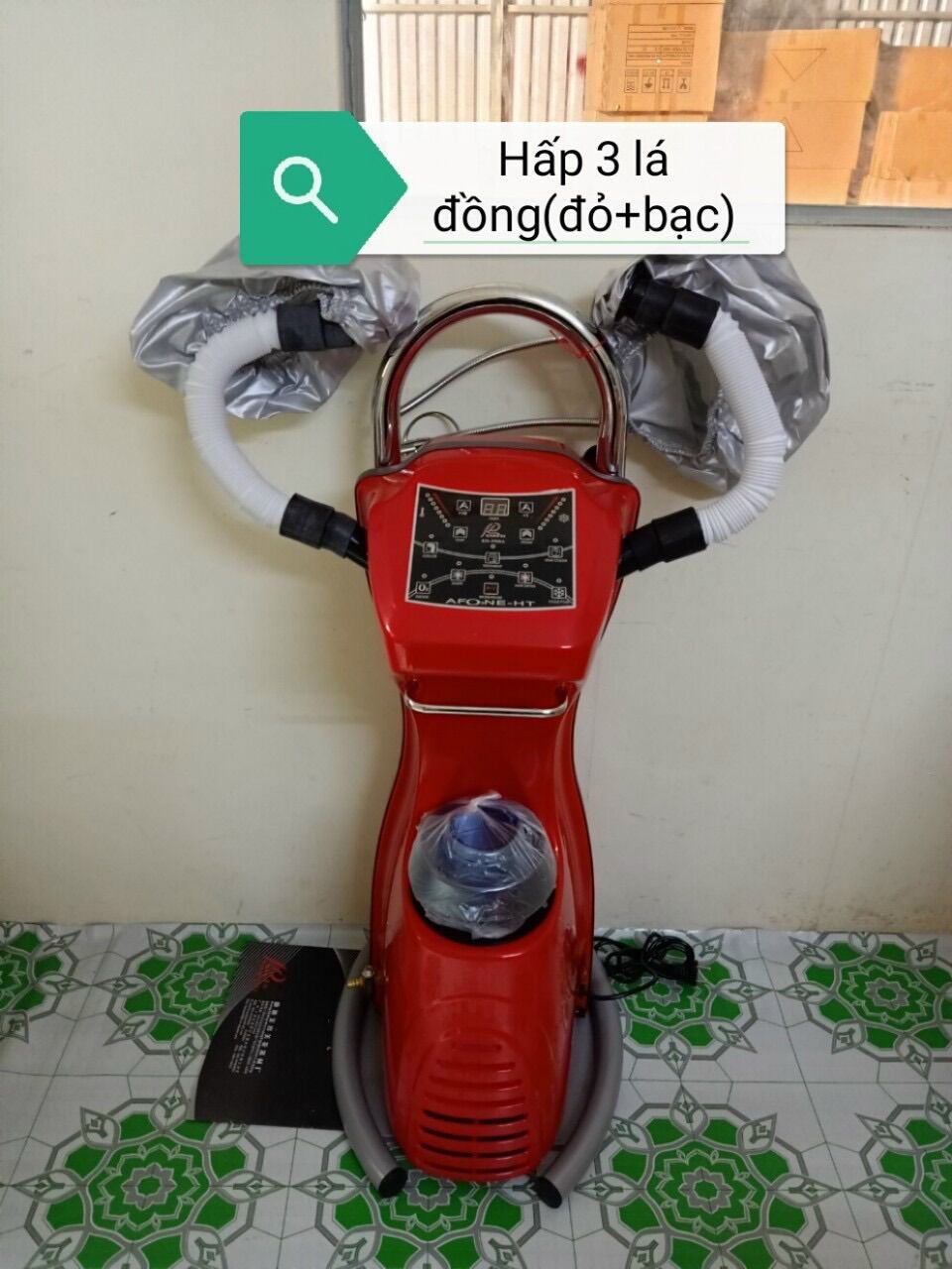 Máy hấp tóc ozon 3 lá đồng
