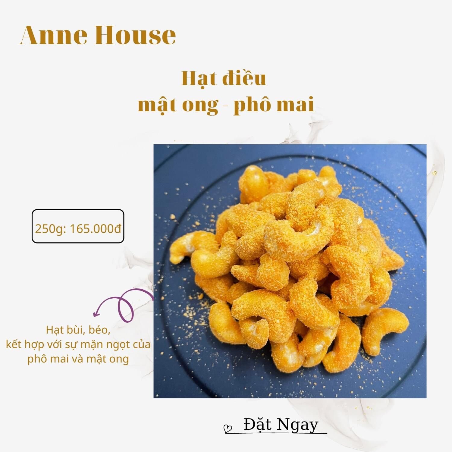 Hạt điều phô mai mật ong