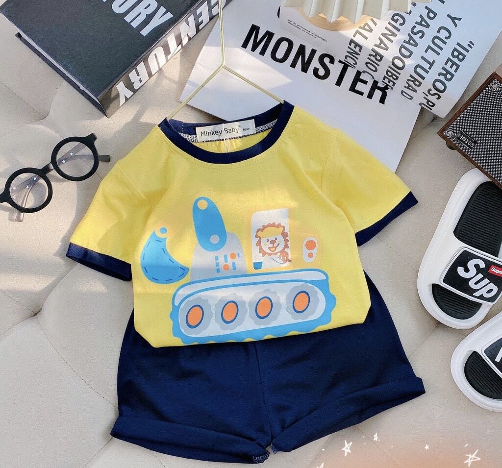 Đồ bộ thun lạnh bé trai bé gái 7-17kg