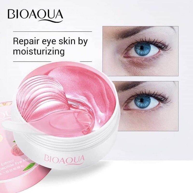 Mặt nạ mắt trái đào Bioaqua ( hộp 60 miếng)