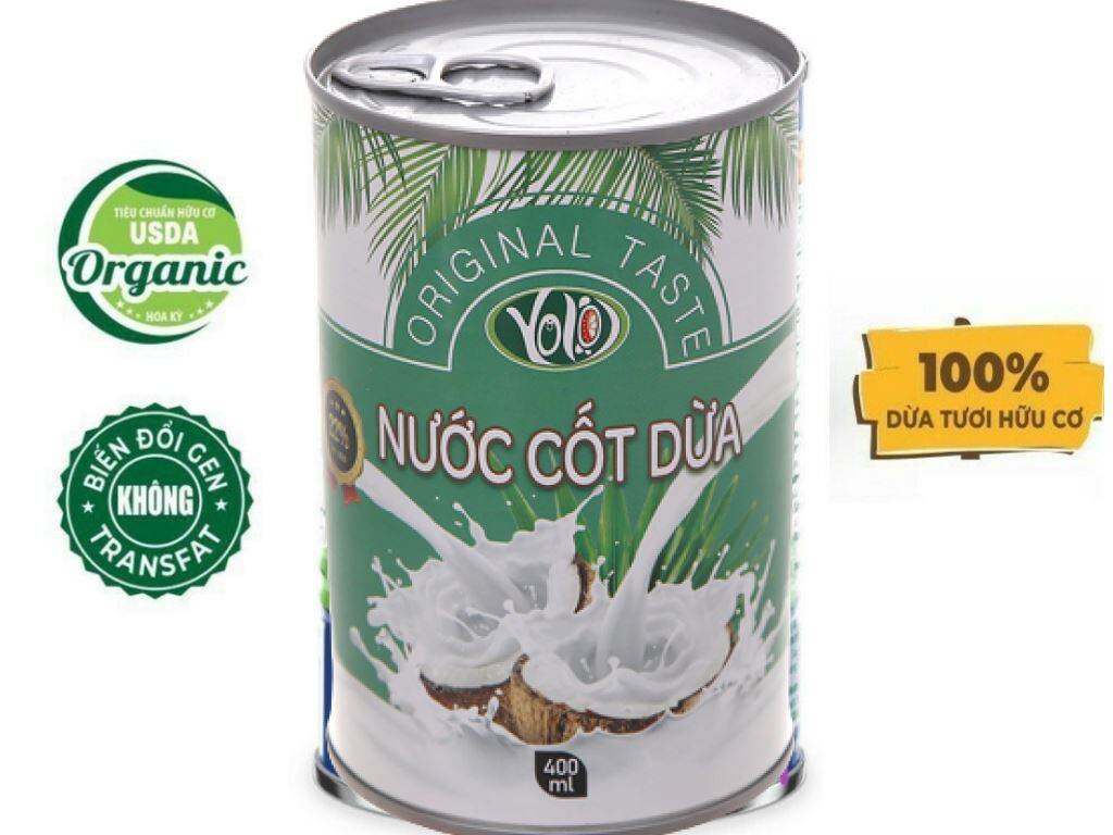 Nước cốt dừa lon Yolo lon 400ml
