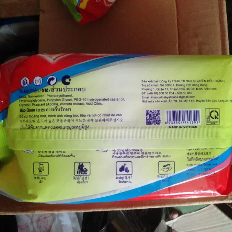 Khăn ướt Alibaba 125gr(700gr 1 bịch)