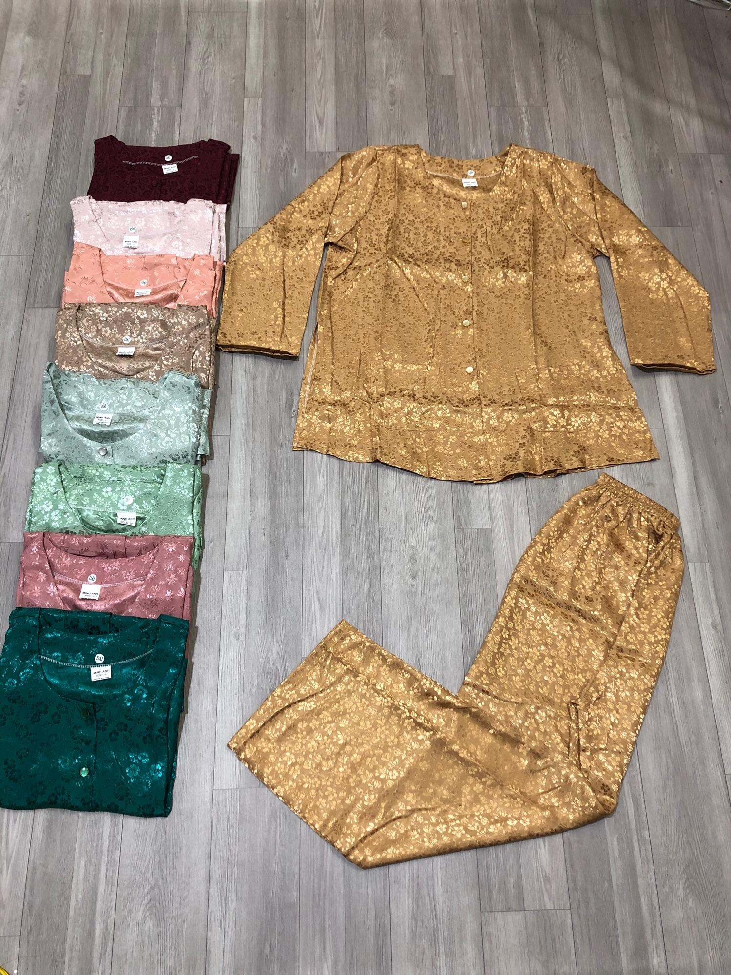 Đồ bộ bà ba vải gấm Thái Tuấn cao cấp