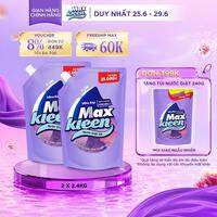Combo 2 Túi Nước Giặt Xả MaxKleen 2.4kg (Huyền Diệu/ Hoa Nắng/ Vườn Sớm Mai/ Cam Sả)