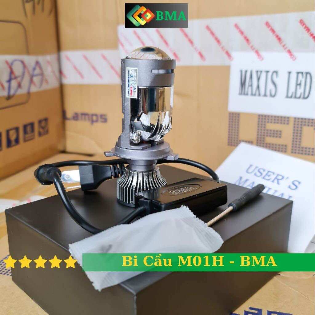 Đèn pha led bi cầu chống chói cao cấp BMA , led bma h4 3 chân
