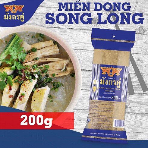 Miến thái bột dong song long 200g