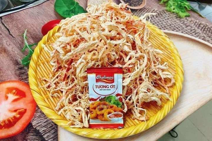 MỰC XÉ SỢI HẤP NƯỚC DỪA 250GR