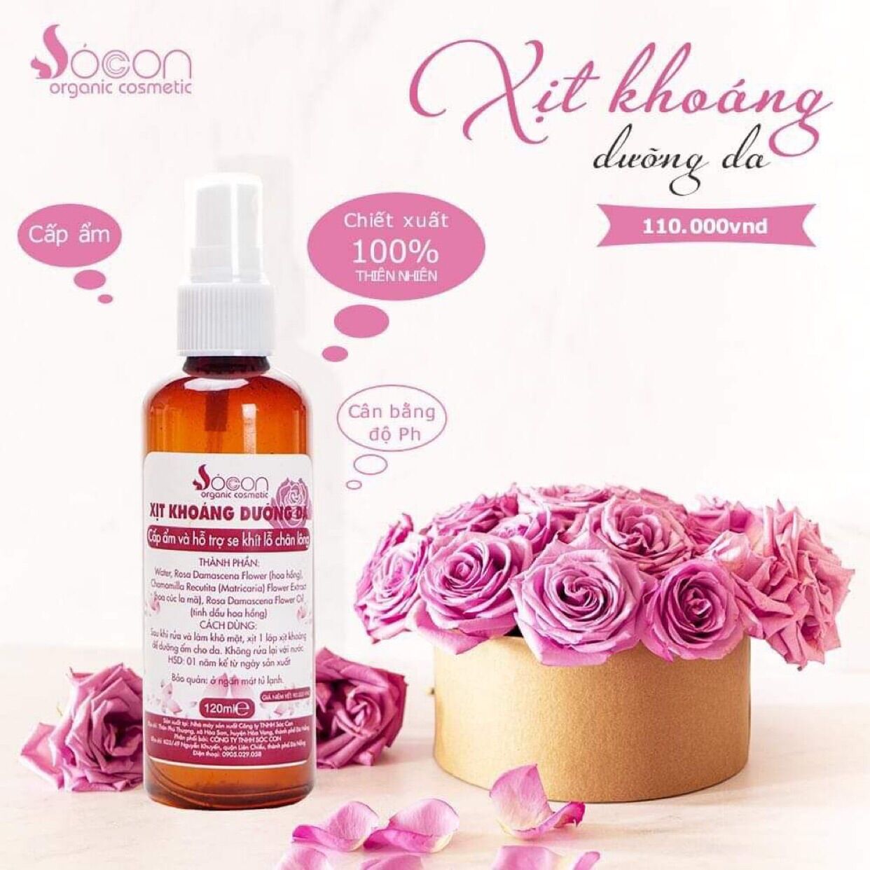 Xịt khoáng dưỡng da