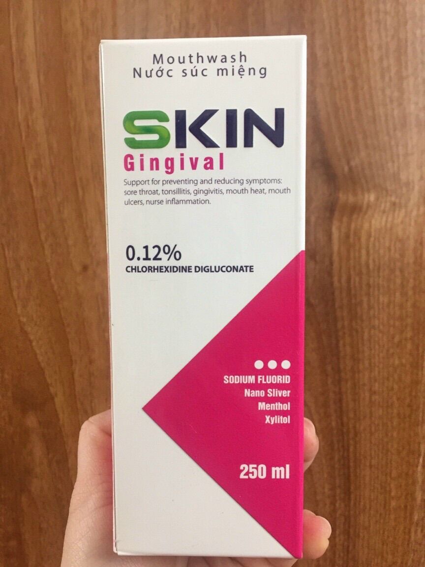Nước súc miệng skin gingival sạch khuẩn,diệt virus