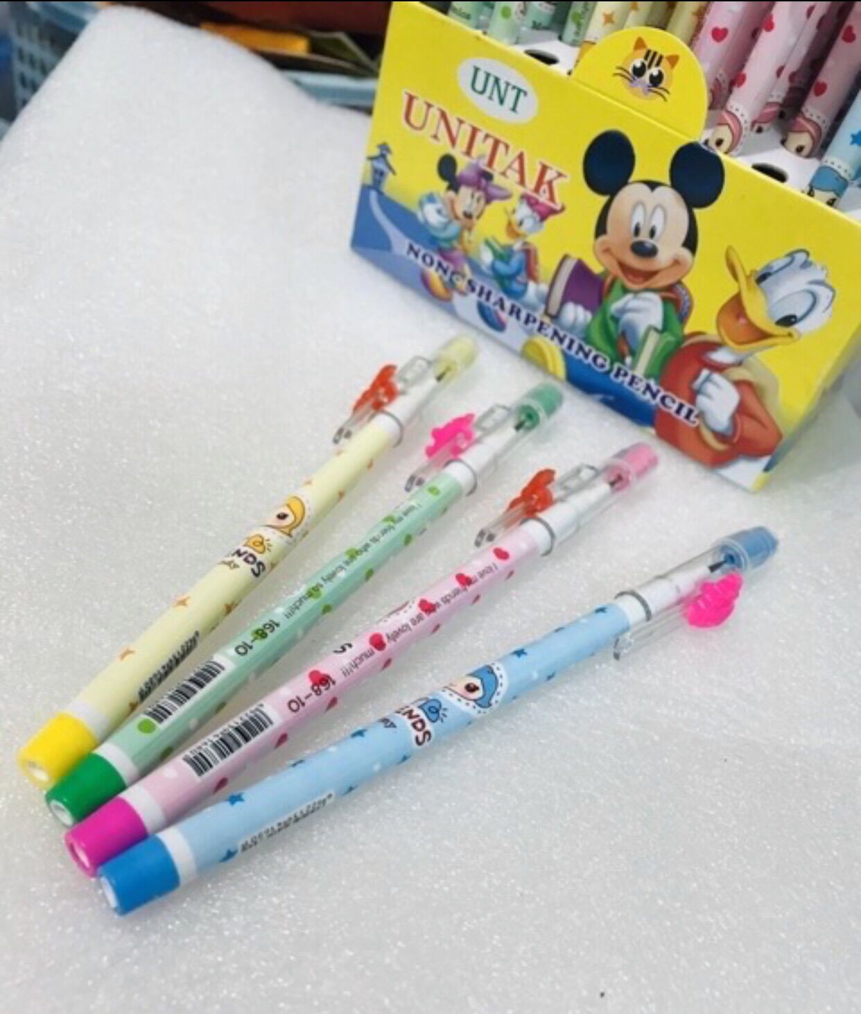 Set 12 bút chì KHÚC (chì ngòi) thay ruột (Hình thật)