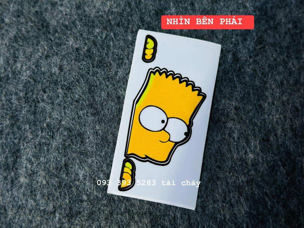 [ 1 MIẾNG ] TEM SIMSON SIZE NHỎ DÁN TRANG TRÍ XE