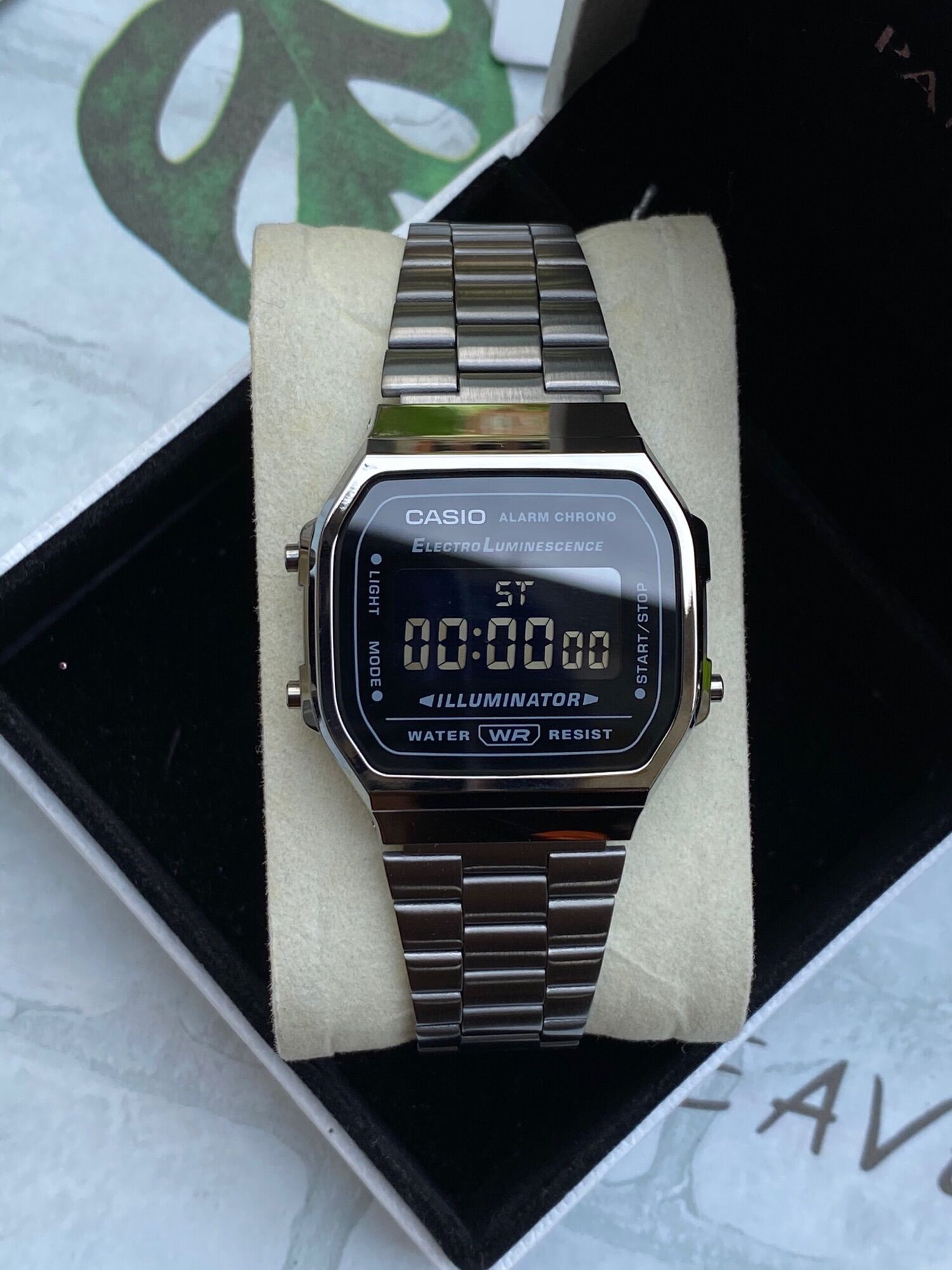 Đồng hồ Casio Unisex A168WGG-1B