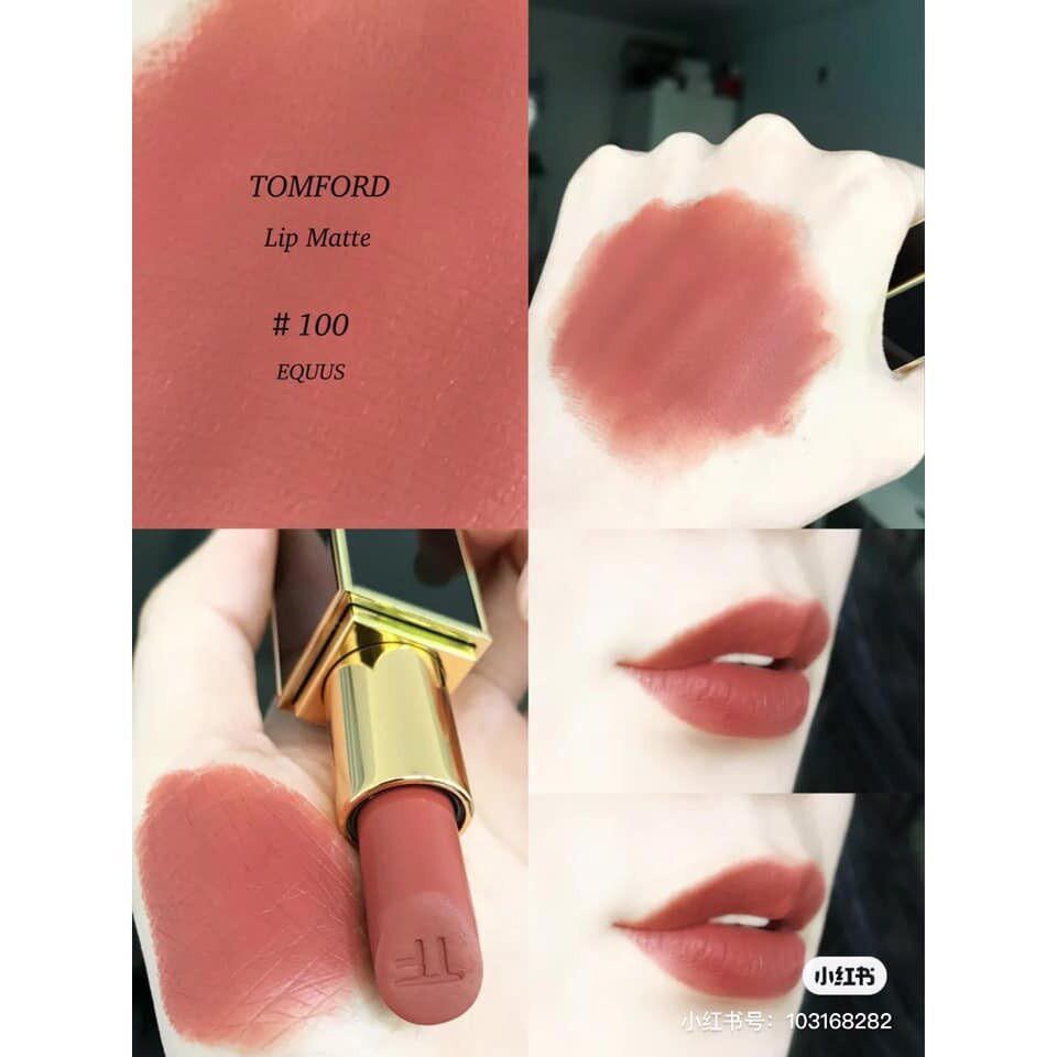[FREESHIP + MÃ GIẢM 100K] Son TOM FORD lip color Matte Màu 100 EQUUS cam đất