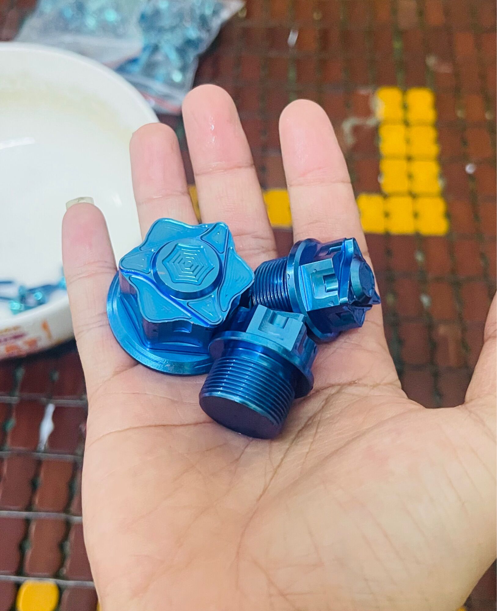(GR5 XỊN) Combo 3 ốc chảng ba titan lắp gidong raider satria sonic cực đẹp ( có bán lẻ )