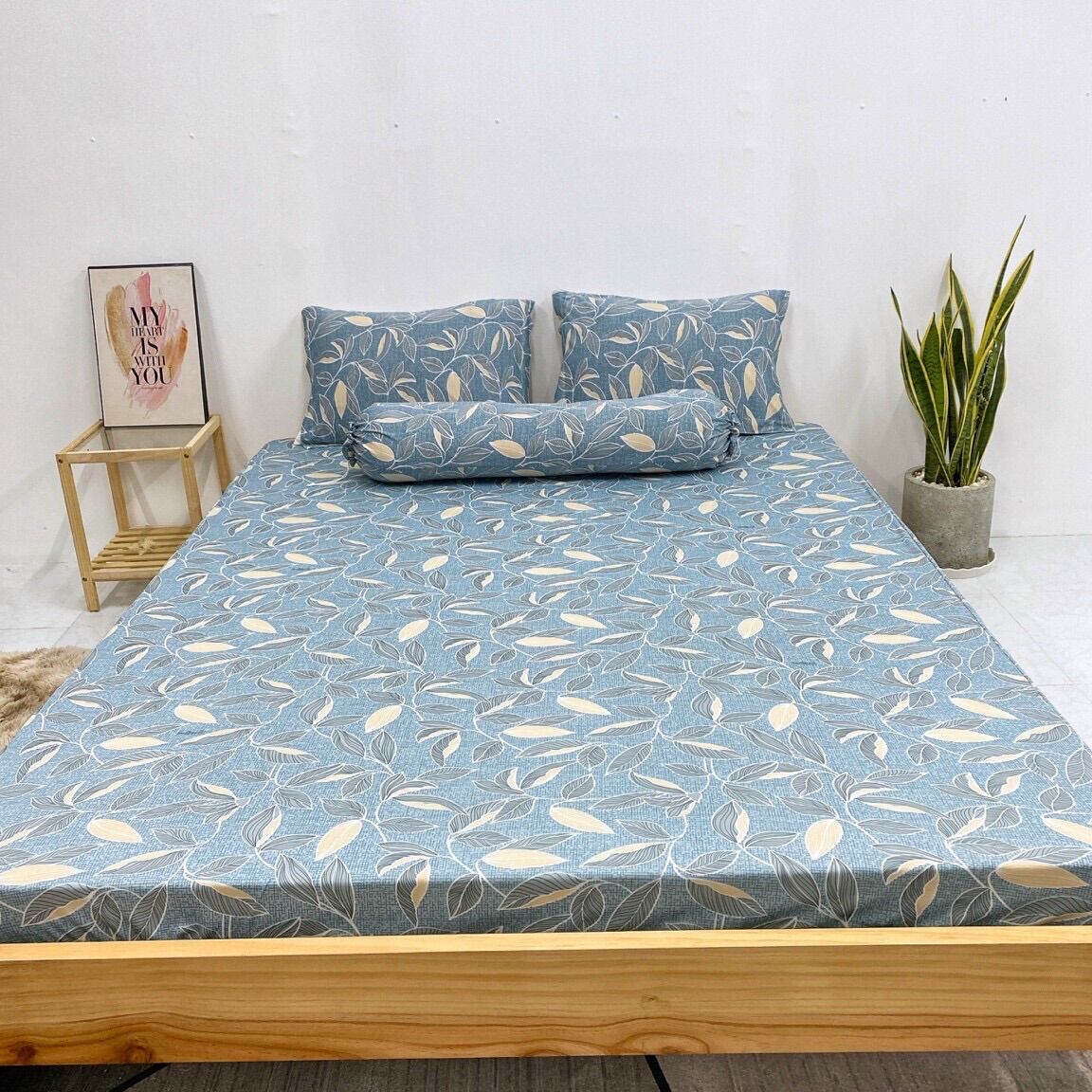Bộ 4 ga/drap trải giường THUN LẠNH HÀN QUỐC