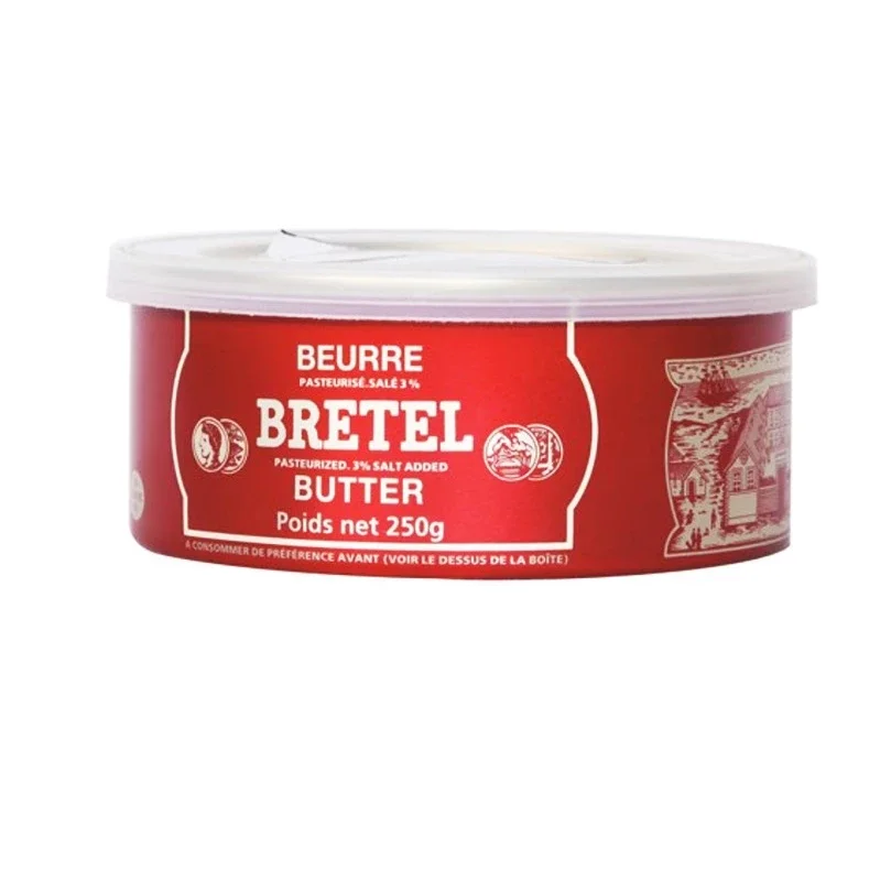 Bơ mặn Bretel Butter của Beurre hộp 250gr của Pháp