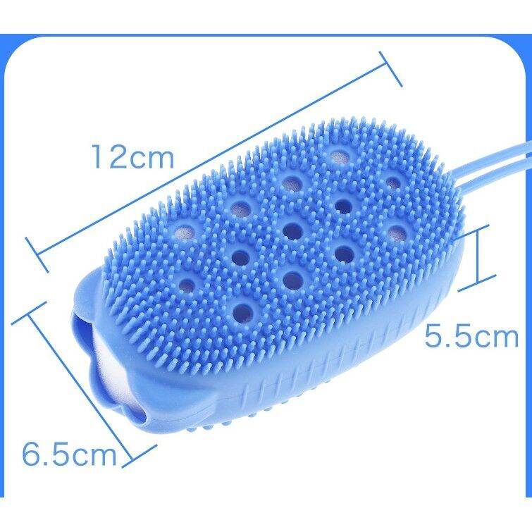 Bông tắm gai silicon 2 mặt tạo bọt