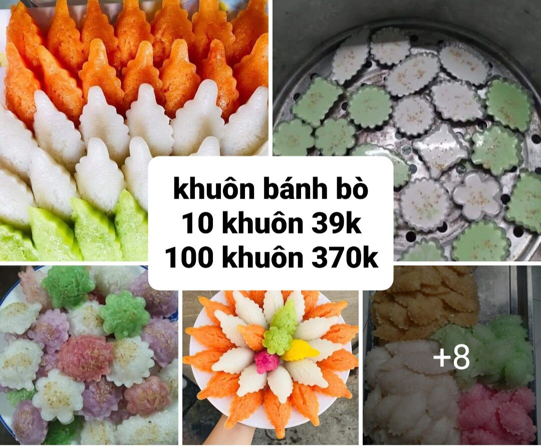 Bộ 20 khuôn bánh bò