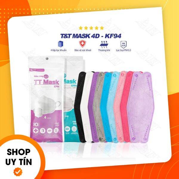 Combo khẩu trang y tế kf94 tt mask