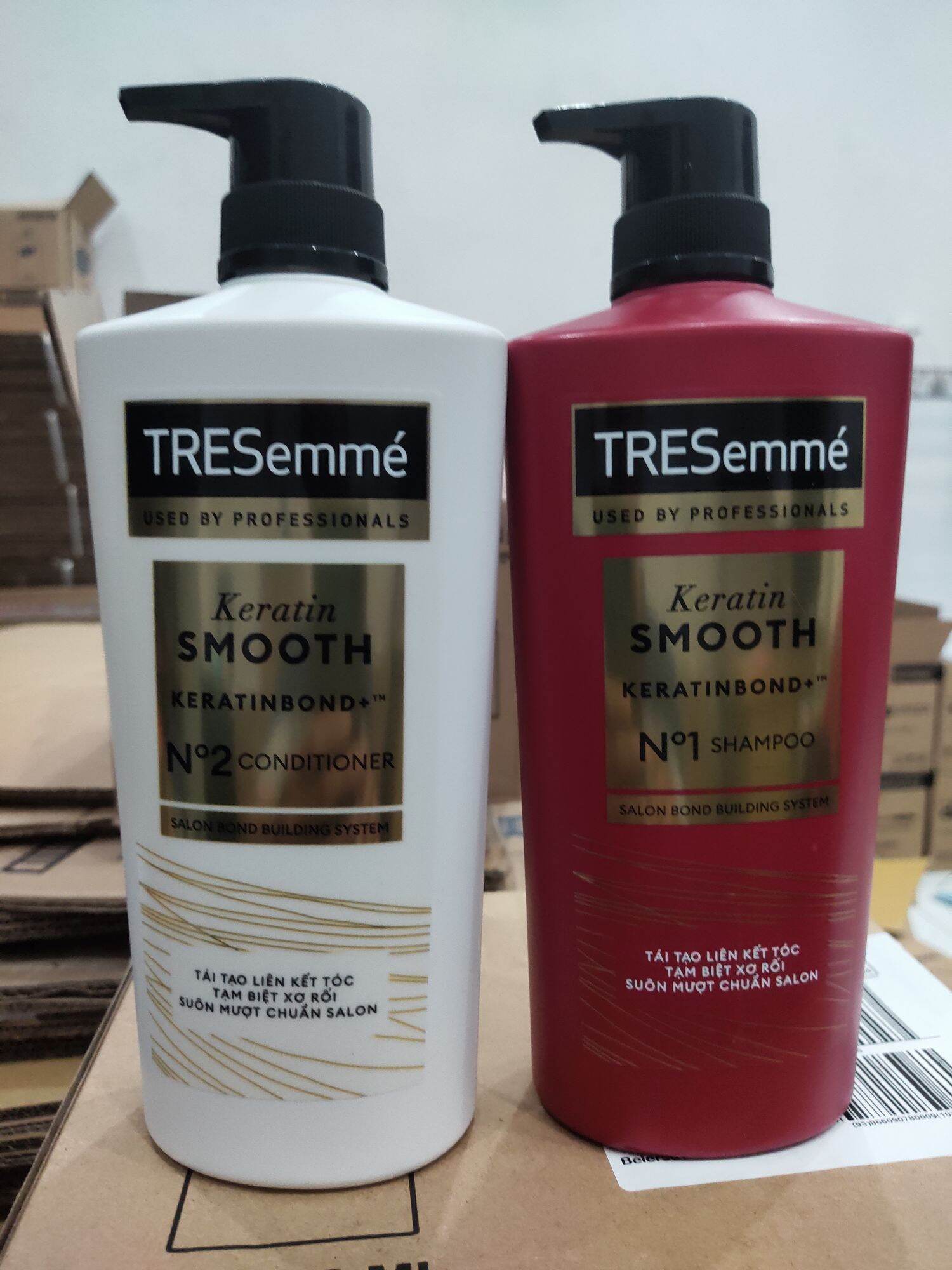Dầu gội đầu TRESemme' chuẩn salon keratin 640g