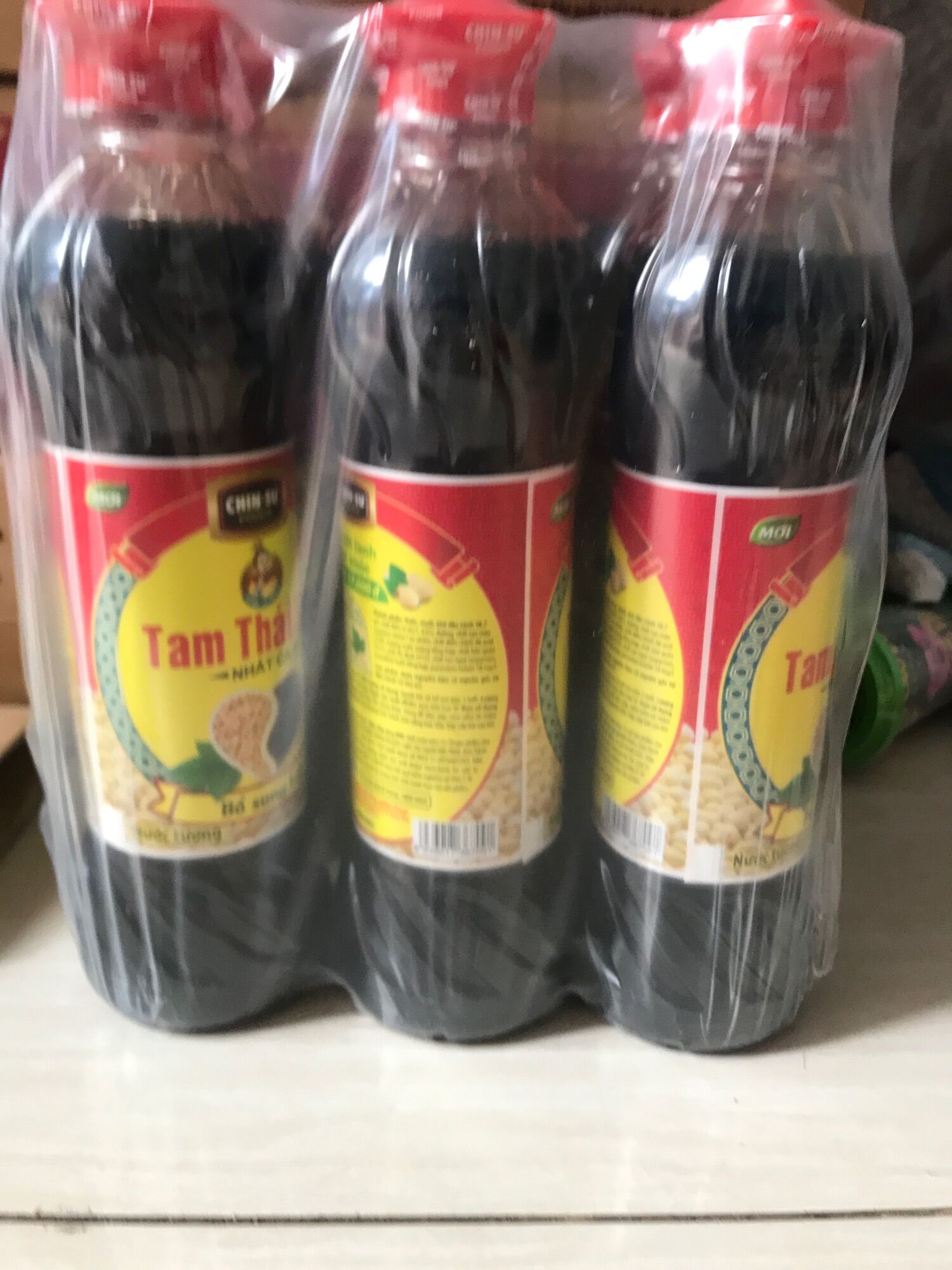 Lốc 6 chai nước tương Tam Thái Tử Nhất Ca 500ml