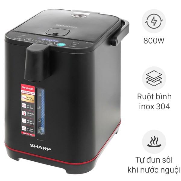 Bình thủy điện sharp kp-40ebv-bk 4 lít _ hàng new chính hãng _ bh chính hãng 1 năm