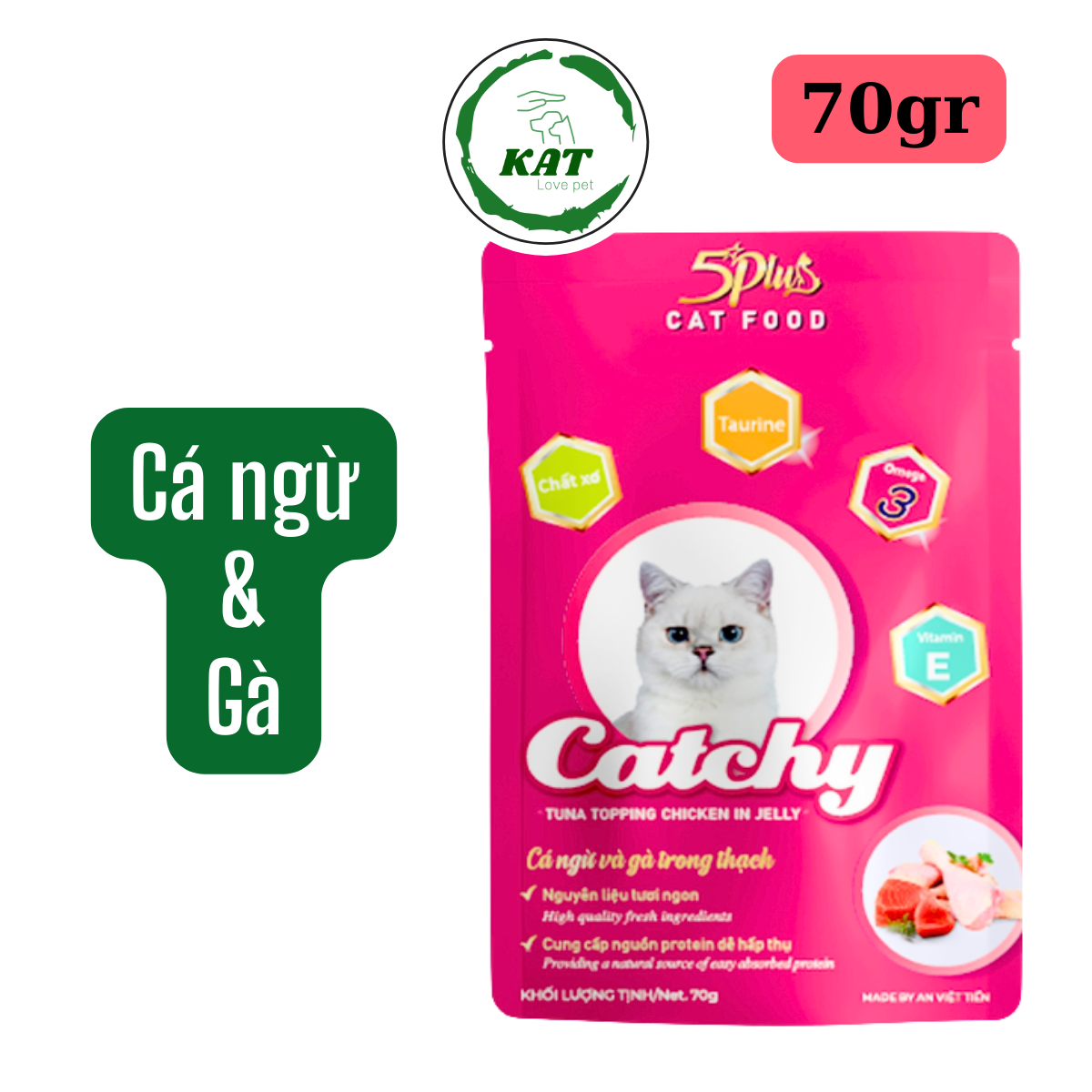 [Gói 70gr] Pate cho mèo CATCHY - Gói 70gr - KAT Store