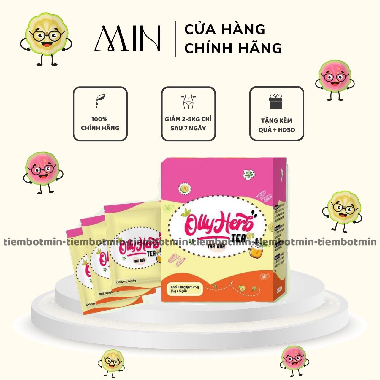 Giảm cân trà bứa vị bí đao olly herb - giữ dáng, thon gọn