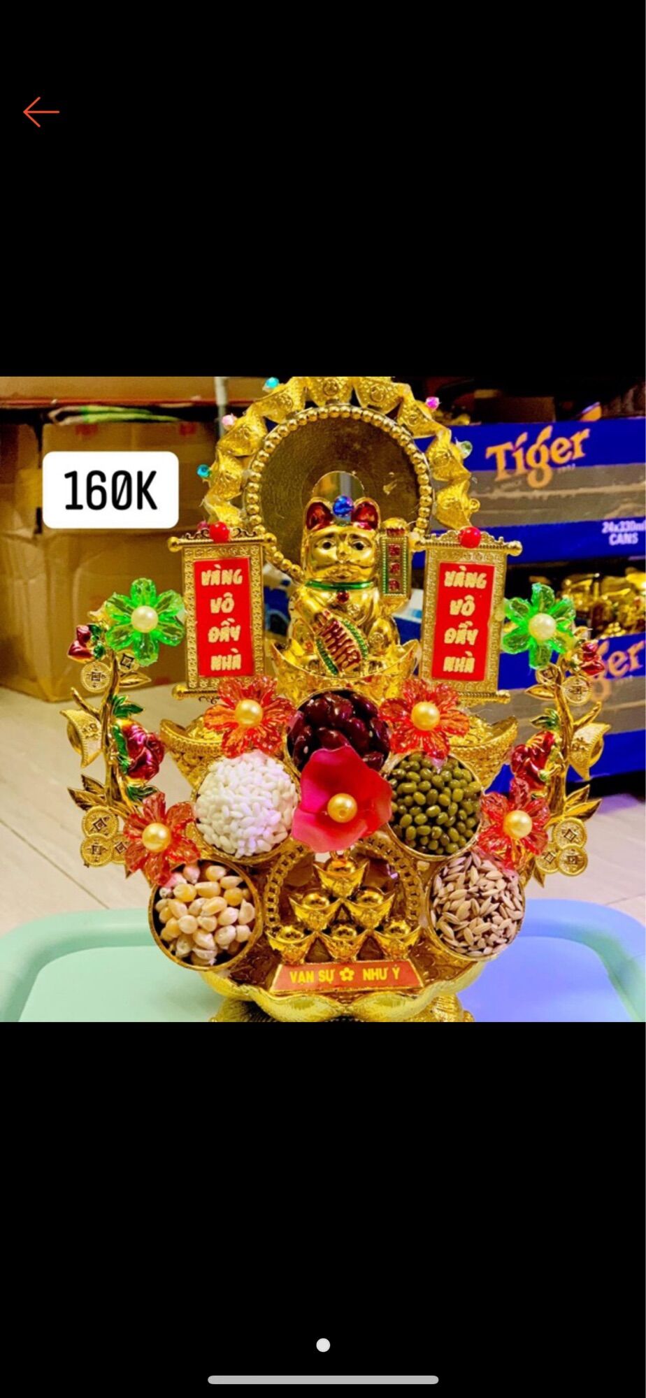 Tháp tỏi chưng Thần Tài - Mèo chiêu tài