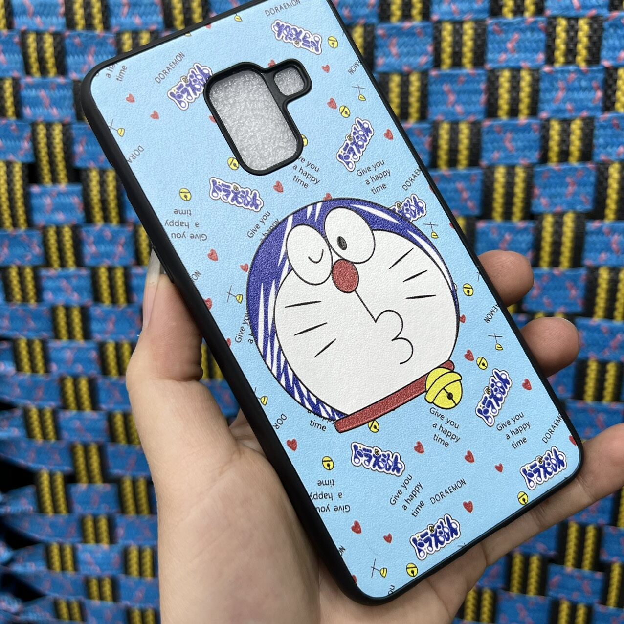 Case ốp lưng Samsung A8 2018 dẻo hình doremon siêu cute bảo vệ camera