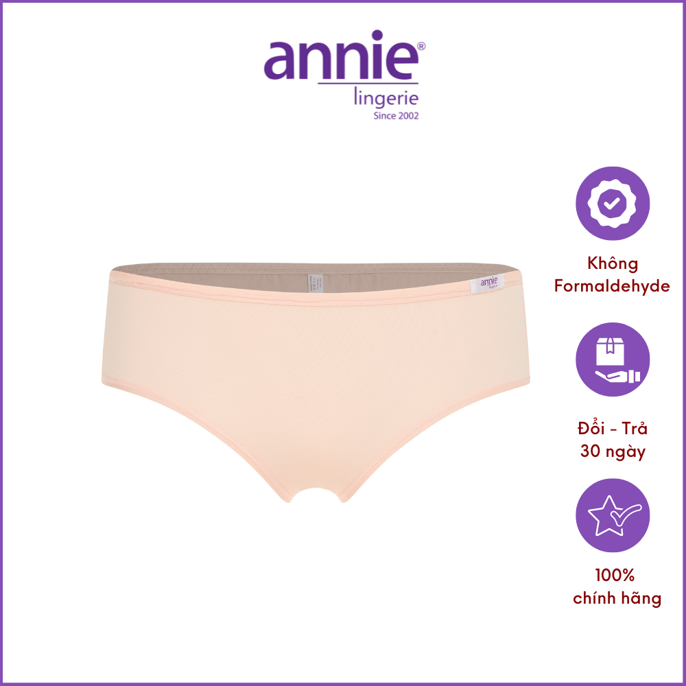 Quần lót nữ trơn thun lạnh, lưng cao signature annie 4535 ôm sát cơ thể