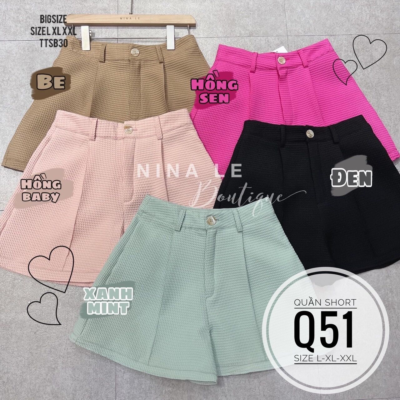 Bigsize 60- 90kg quần short