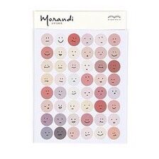 Set sticker dot emoji Morandi