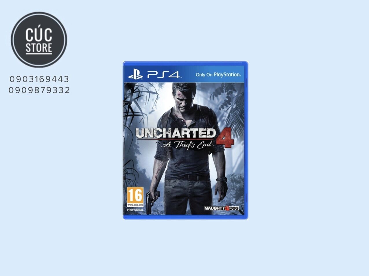 Đĩa chơi game PS4: Uncharted 4 A Thief’s End