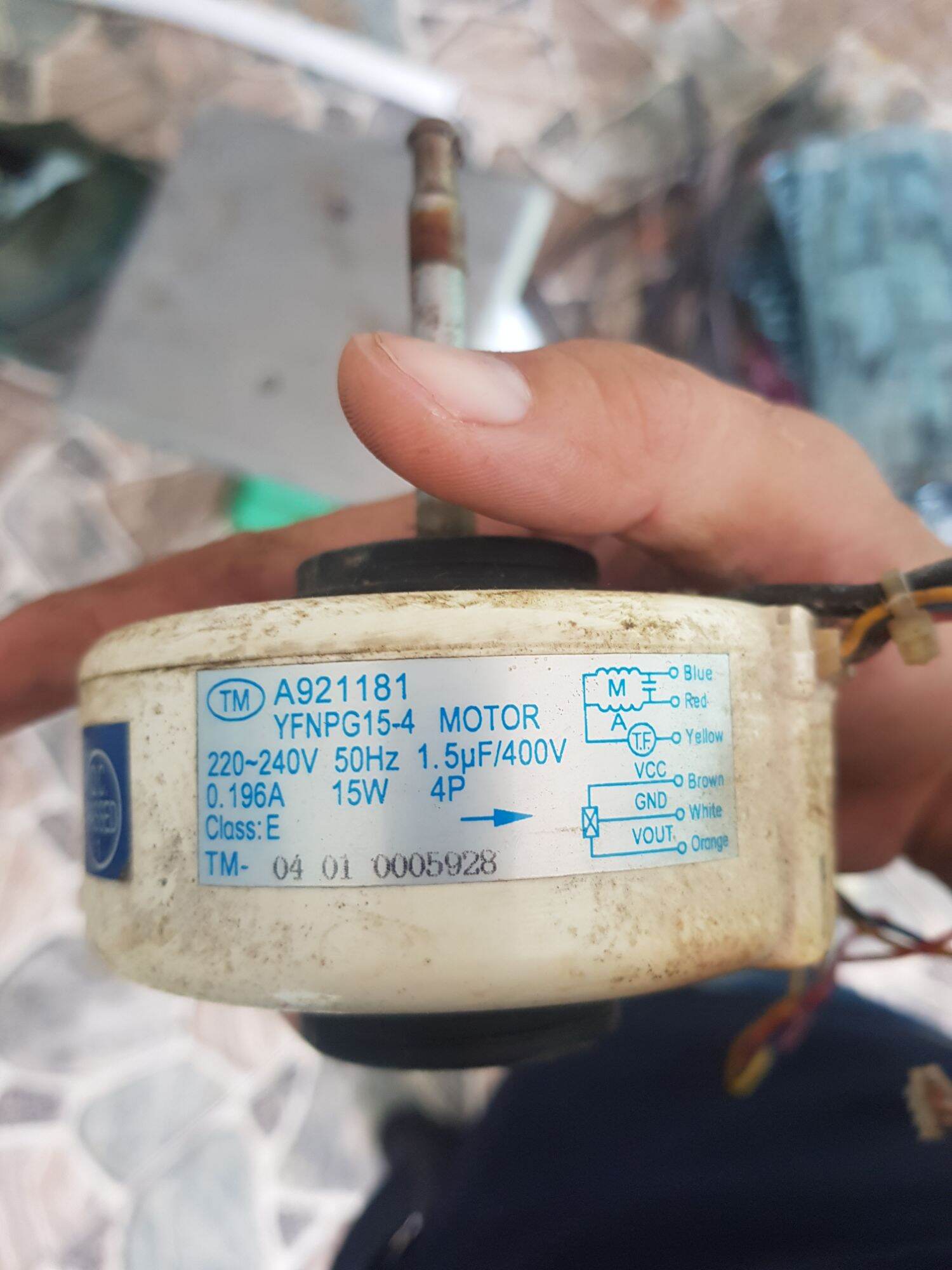 Motor quạt máy lạnh yfnpg15