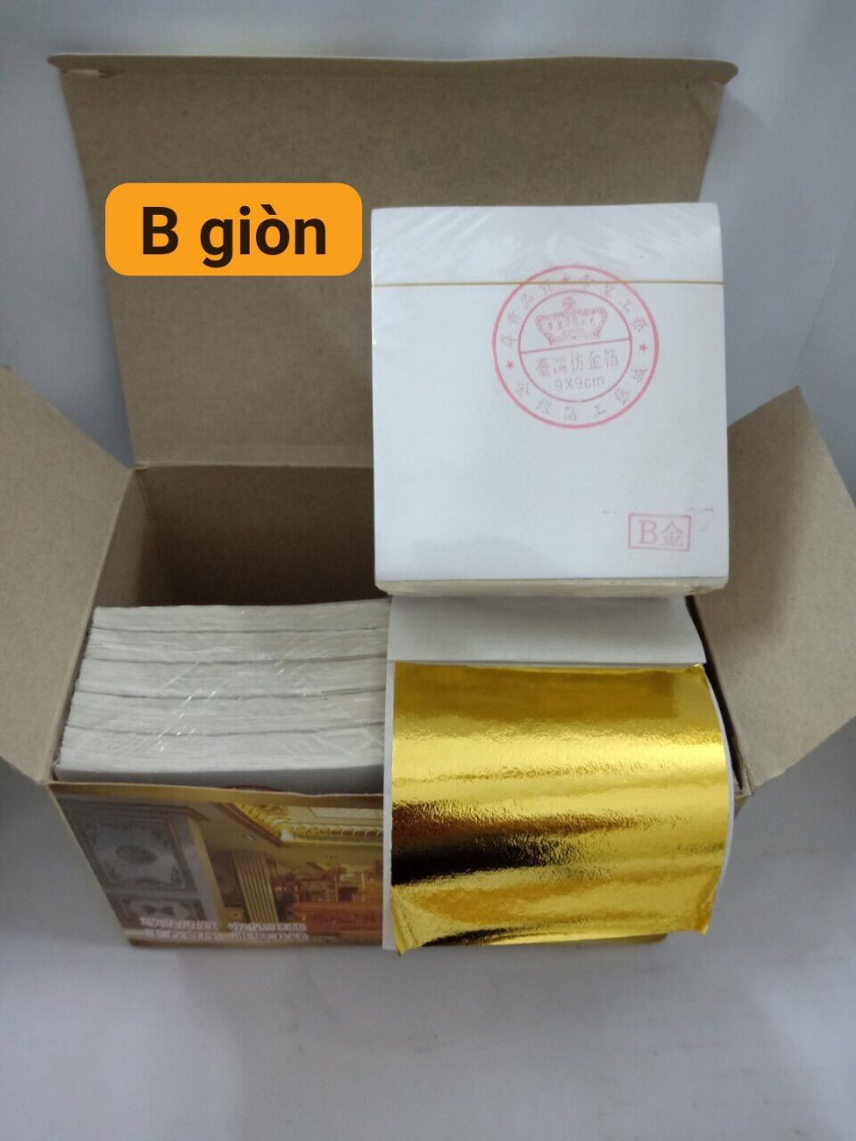 Hộp 2000 lá dát vàng Đế Vương